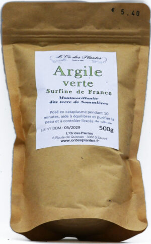 ARGILE VERTE surfine 3Kg — Argiles