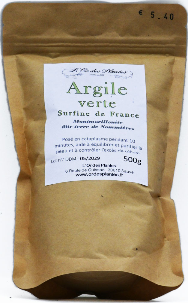 ARGILE VERTE surfine 3Kg — Argiles