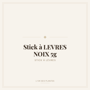 Stick à LEVRES NOIX 5g — Soins Bio & Cosmétiques Naturels
