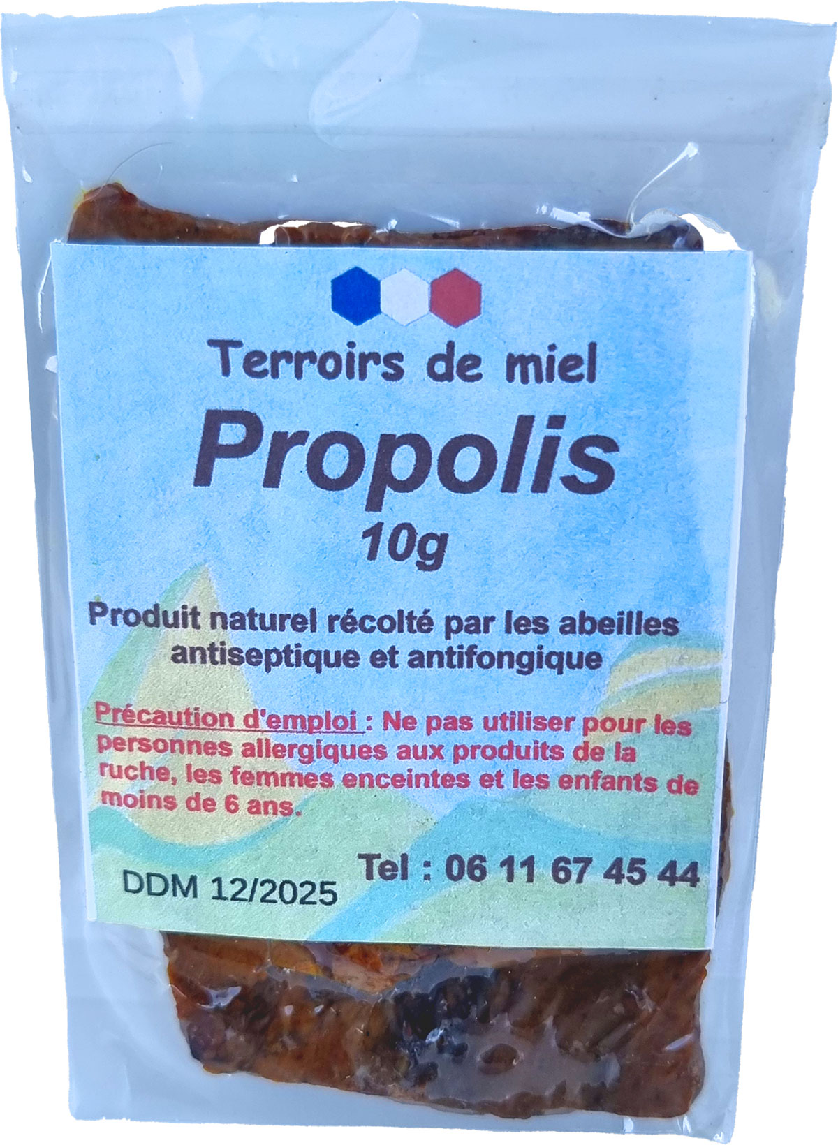 PROPOLIS brute sachet 10g — Miels & Produits de la Ruche