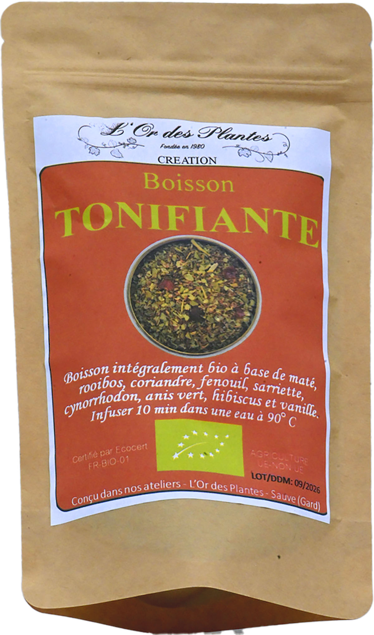 Tisane TONIFIANTE bio* sachet 100g