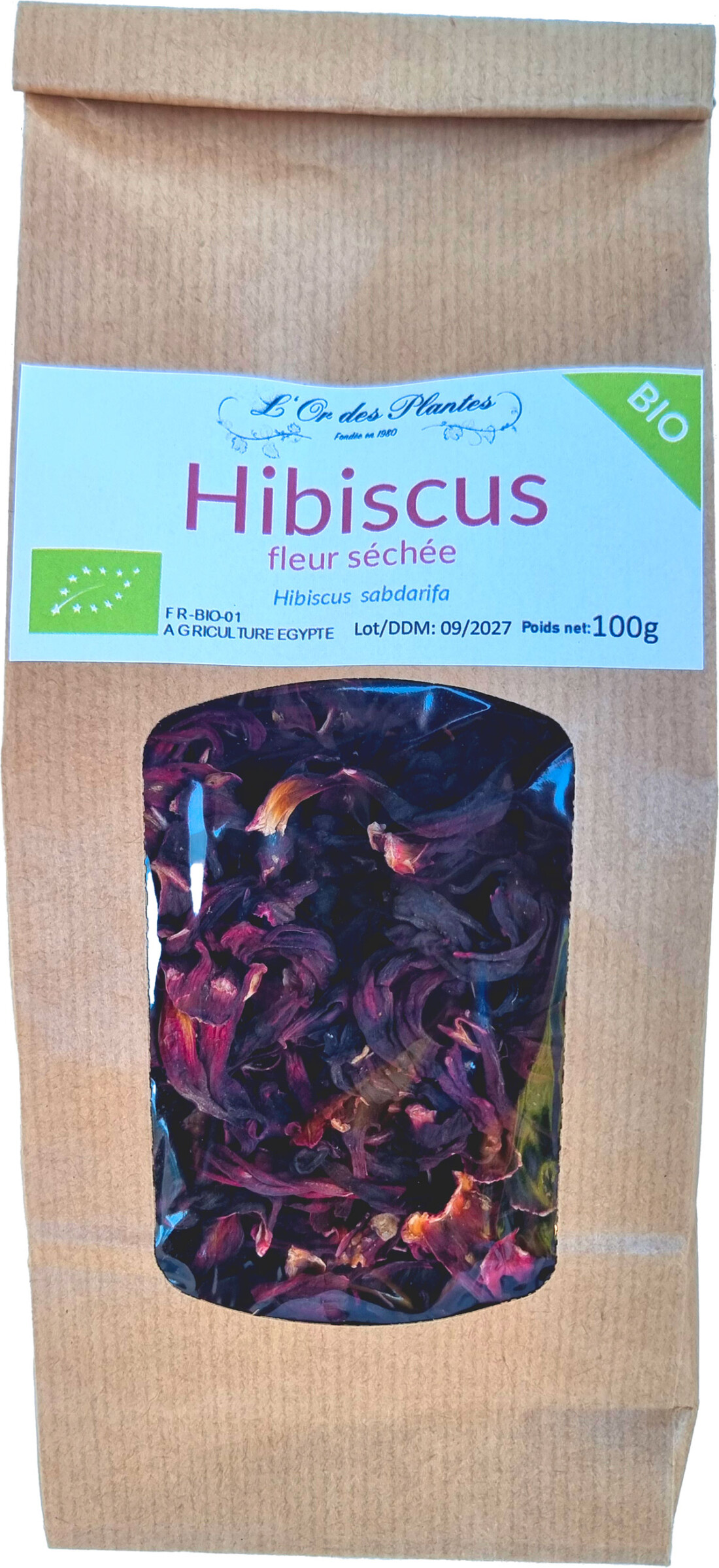 HIBISCUS bio* sachet 100g
