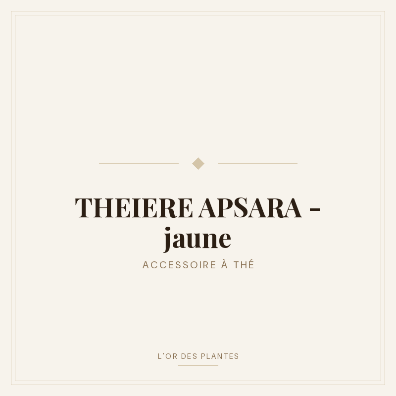 THEIERE APSARA - jaune — Accessoire à thé