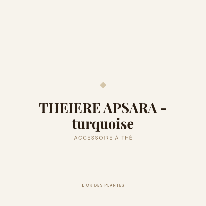 THEIERE APSARA - turquoise — Accessoire à thé