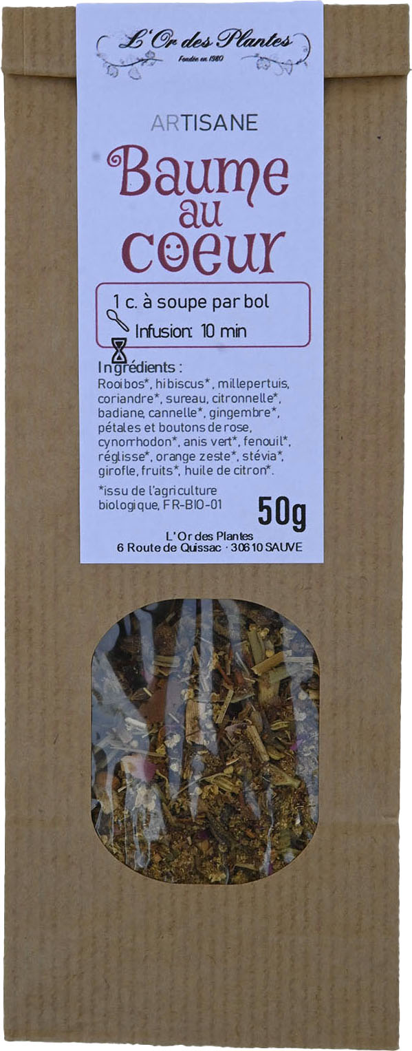 Tisane BAUME AU COEUR sachet 50g**